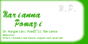 marianna pomazi business card